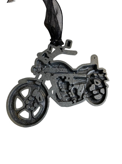 2008 Gloria Duchin Pewter Motorcycle Christmas Ornament 2.6"L