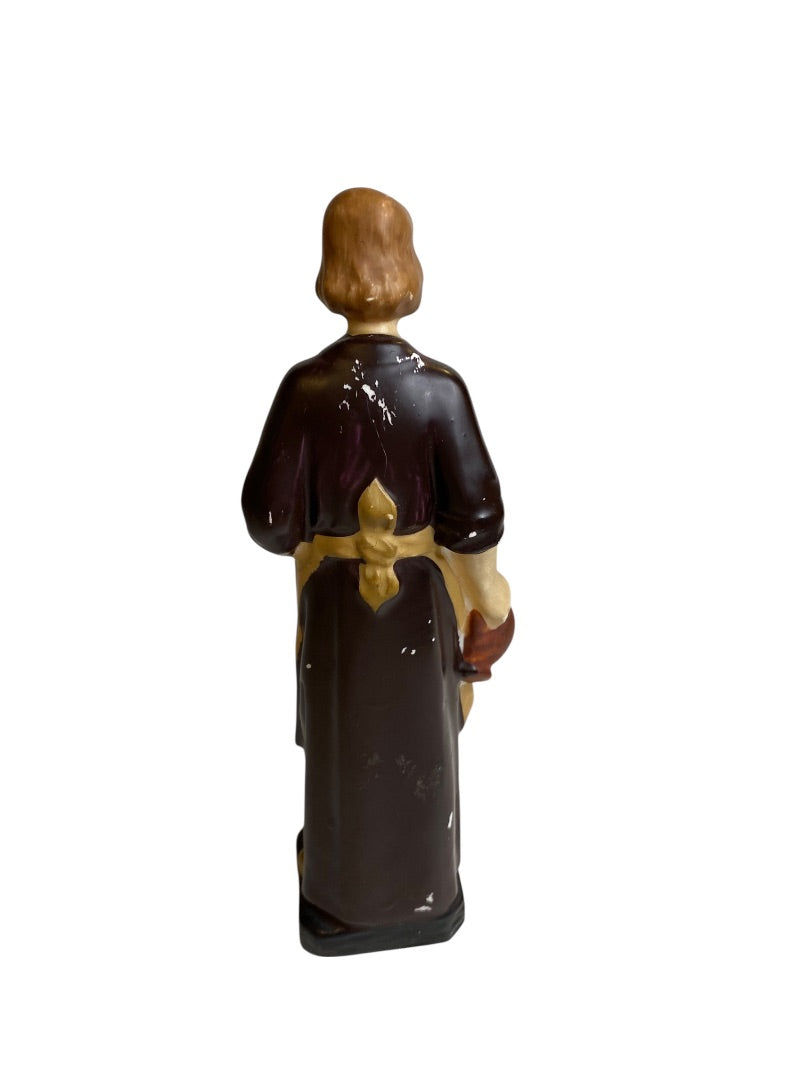 Vintage St Joseph the Worker Figurine Catholic Ceramic 7" Japan