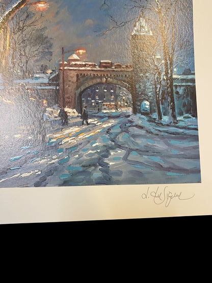 Littorio Del Signore La Porta St. Louis Quebec Seriolithograph & COA Numbered 1998