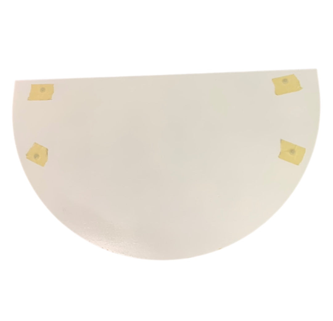 Lemon Slice Handled Serving Tray Yellow White Wooden 17" x 9.5"