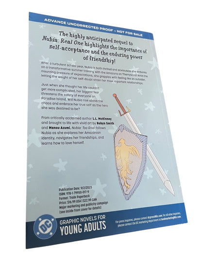 DC Nubia Too Real Paperback Book McKinney Smith Axumi Uncorrected Proof