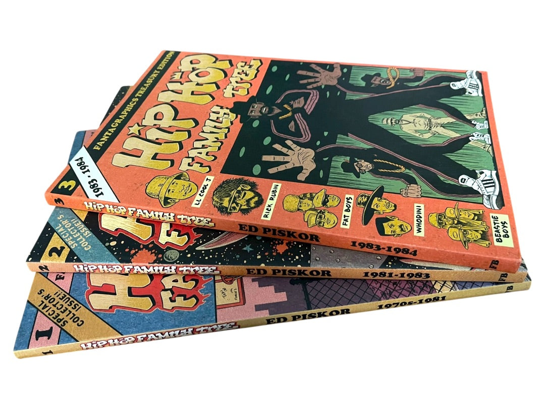 Set of 3 Fanta Graphics Treasury Edition Hip Hop Family Tree #1-3 Paperback Books Ed Piskor