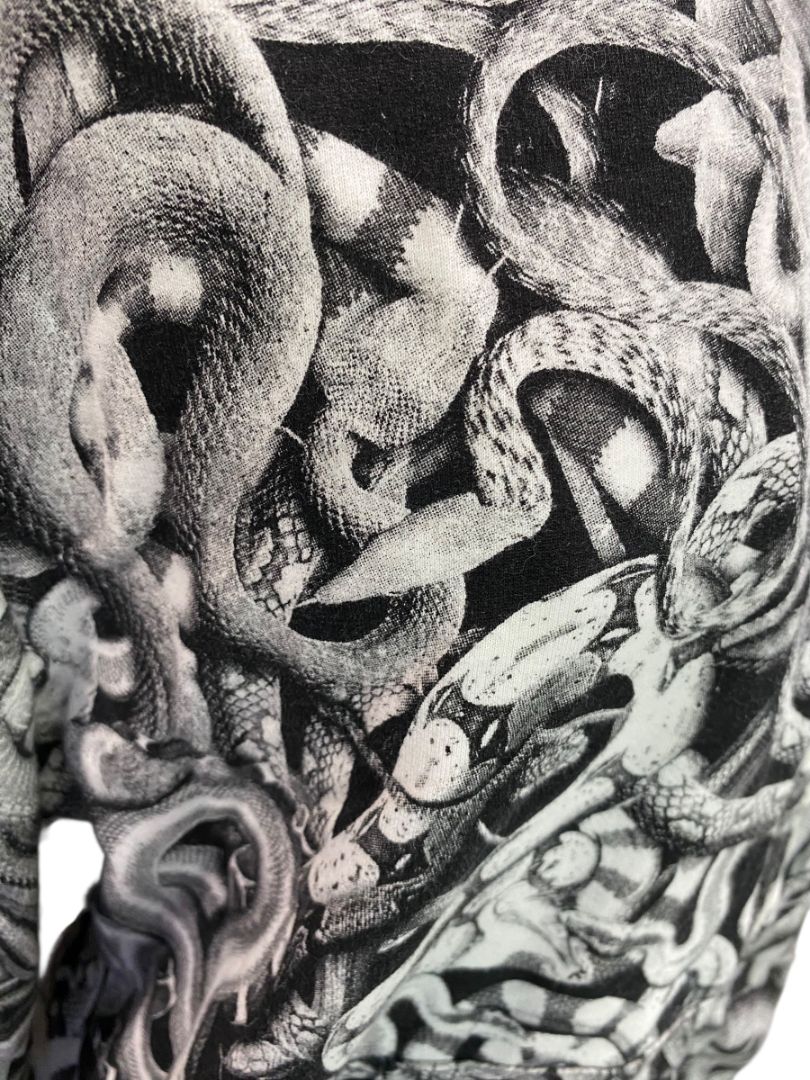 Medium ElevenParis Snake Print Hoodie Eleven Paris Life is a Joke