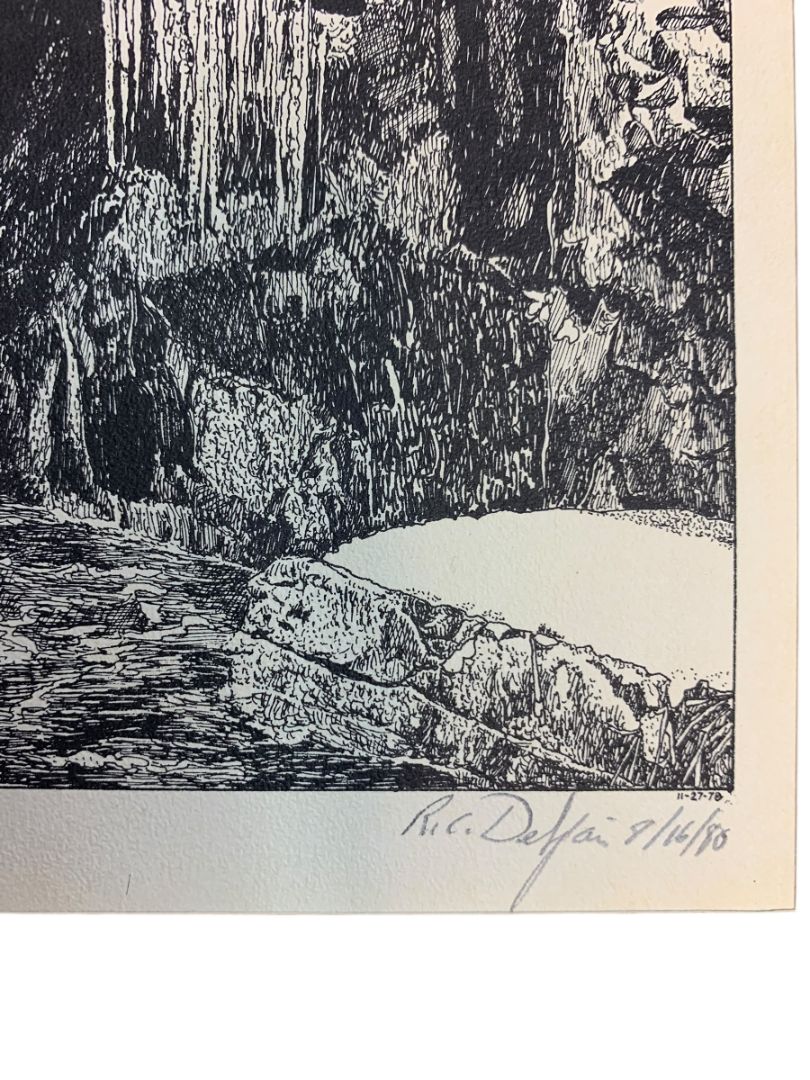 1980 Old Mill Print Signed Richard C. DeSpain Lithograph 13.5" x 10.5"