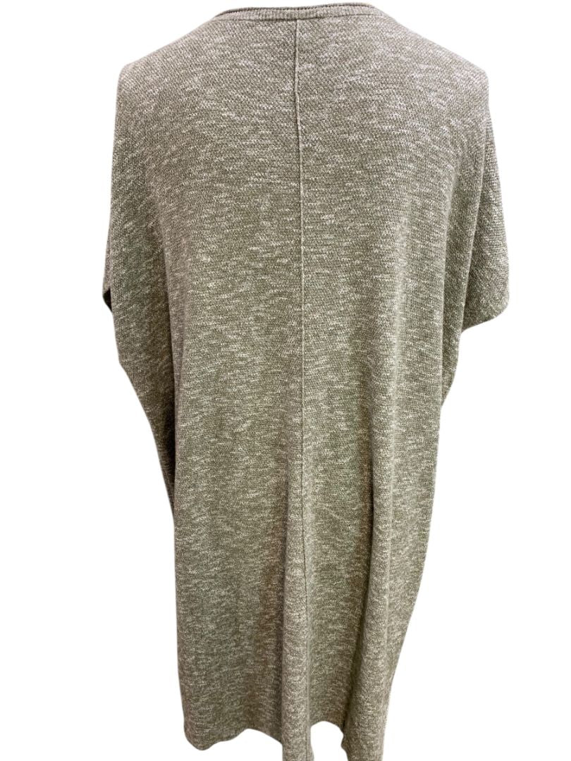 Size Large J.Jill Pure Jill Womens Gray Green Sweater Tunic Dress