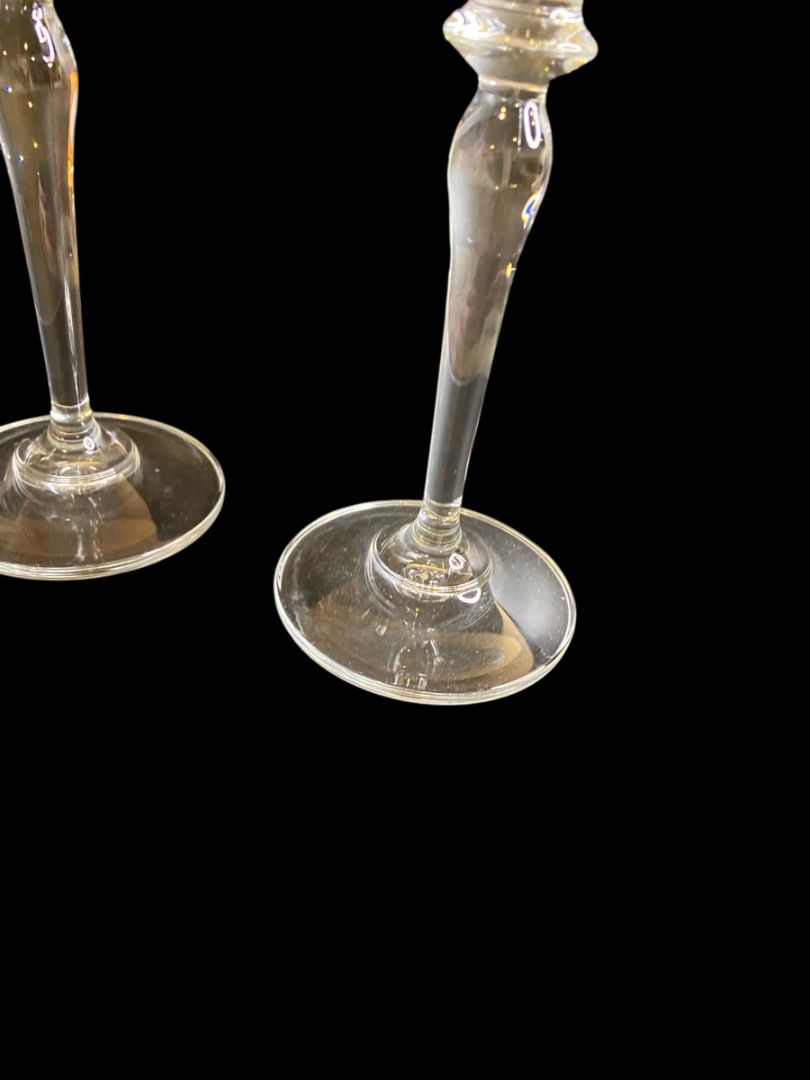 Vintage Mikasa Set of 2 Wine Glasses Holly Berry Ribbon Gold Trim