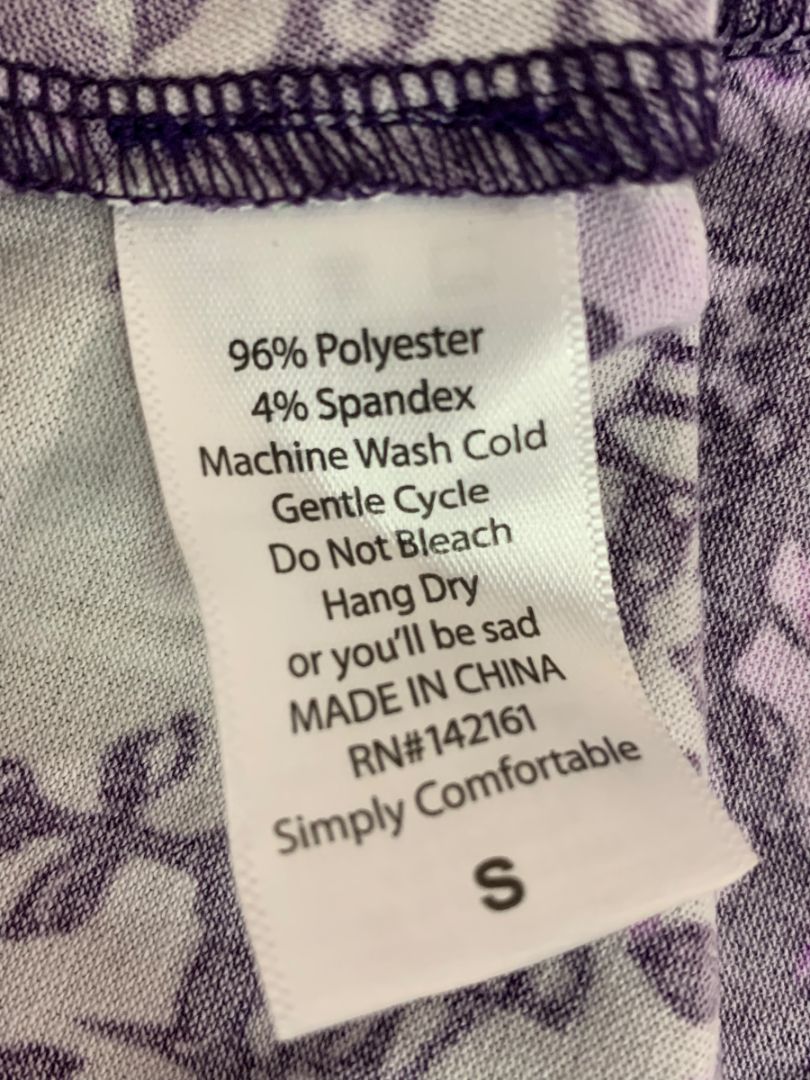 Small LulaRoe Madison Skirt Flare Pockets Green Purple