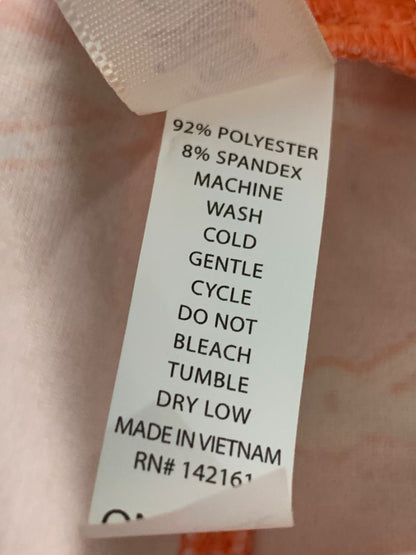 One Size LulaRoe Womens Leggings 3 Pair Assorted Orange Black