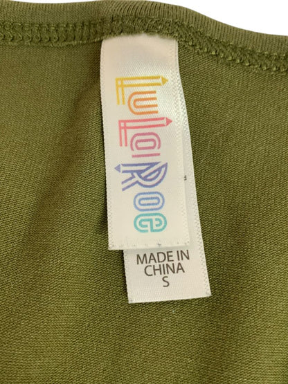 Size Small LulaRoe Womens Olive Green Scoop Neck Long Sleeve Tshirt