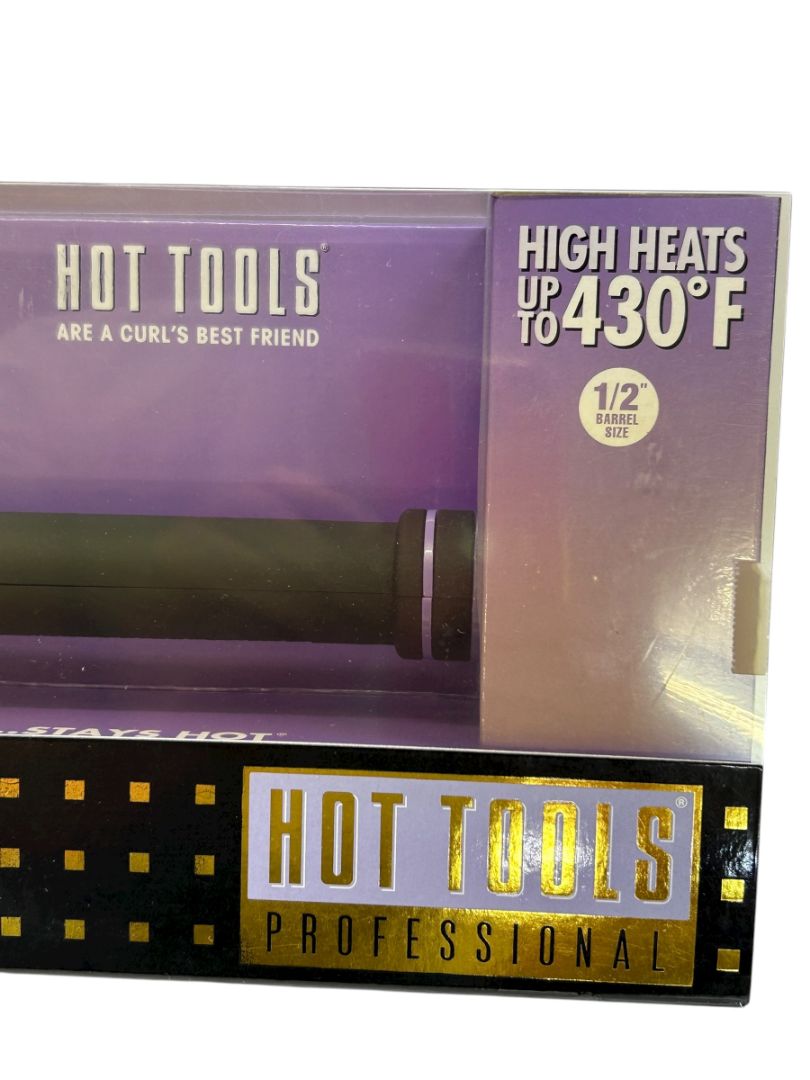 Hot Tools Professional Hair Curling Iron 1/2" 1103 Spring Gold Salon Beauty New