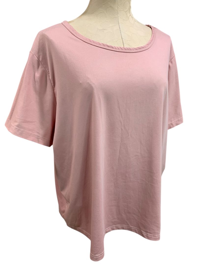 Size 3X Womens Pink Tshirt Sleep Shirt Super Soft Short Sleeve
