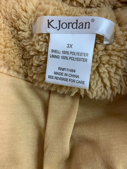 Size 3X K.Jordan Womens Plush Faux Fur Teddy Coat New
