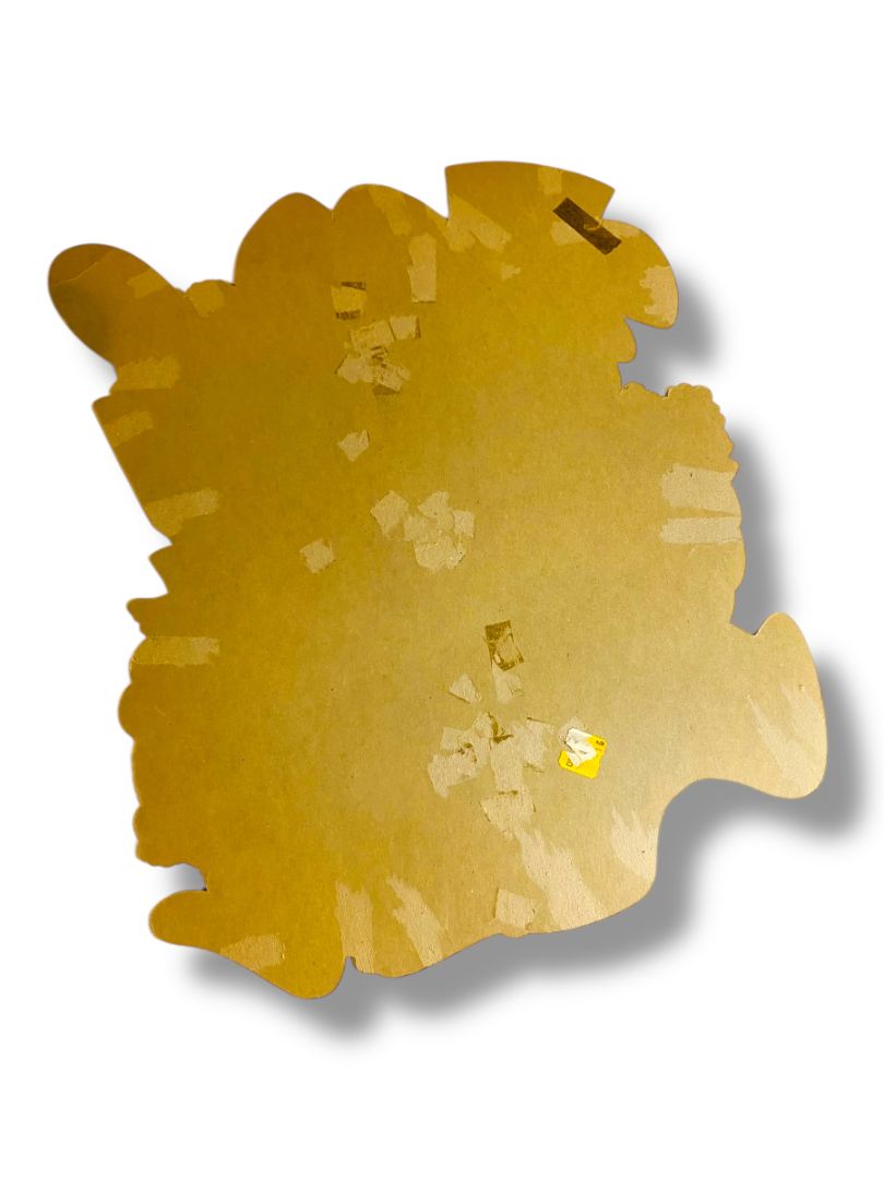 Vintage Dennison Bunny Rabbit Couple  Diecut  16" Retro Easter