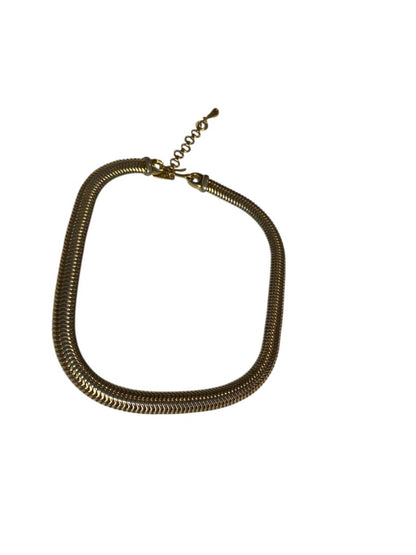 Vintage Monet Thick Goldtone Necklace Hook Closure 16 Inch