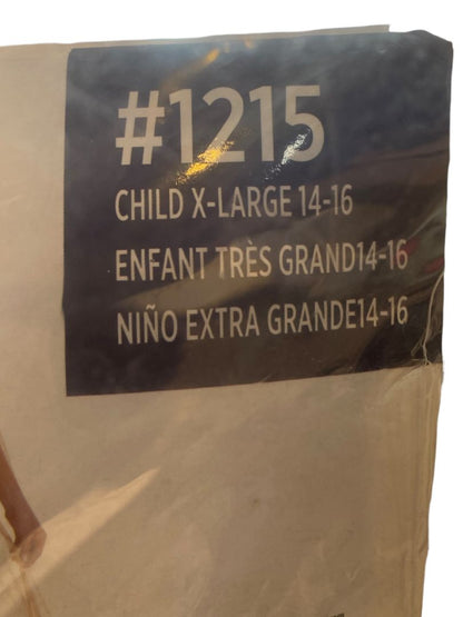 Size XL (14/16) Golden Princess Costume #1215 Amscan Dress Sheer Sleeves Crown