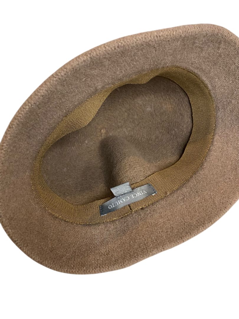 One Size Vince Camuto Brown Wool Blend Womens Bucket Hat