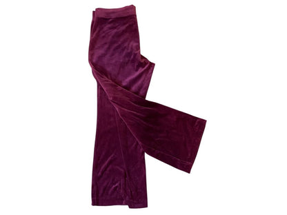 Size Large Style & Co Sport Magenta Velour Womens Pull On Pants