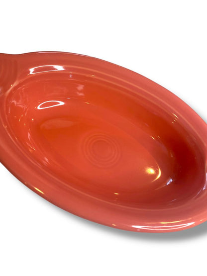 Fiesta Individual Casserole Dish Homer Laughlin 9.25" Flamingo Dark Pink