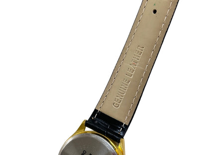 Ladies Quartz Movement Wristwatch Goldtone Roman Numerals For Parts Salvage