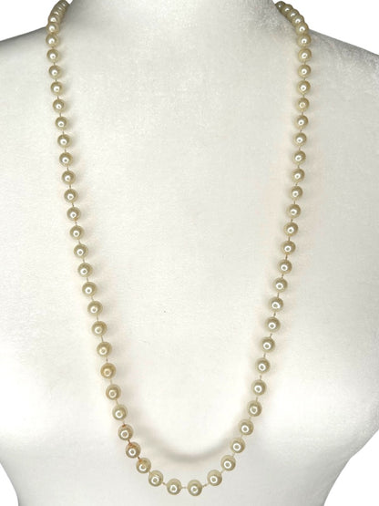 Strand of Faux Pearls 30" Necklace String No Clasp
