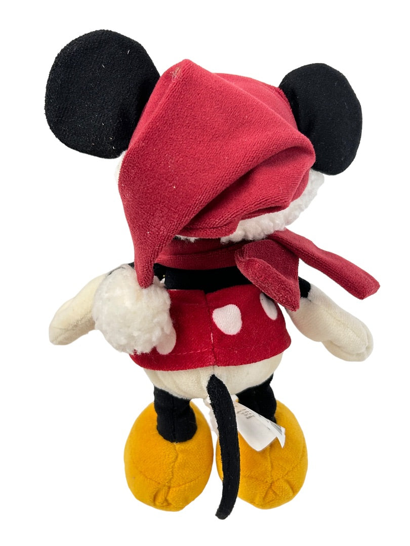 Disney Store Minnie Mouse Holiday Christmas 8" Pie Eyed Plush