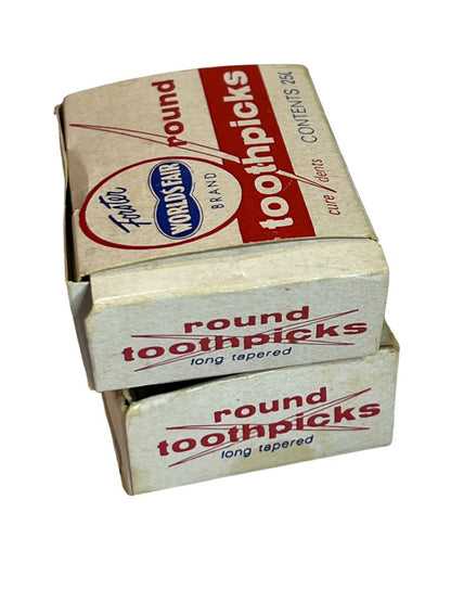 Forster World’s Fair Toothpicks red box Maine USA