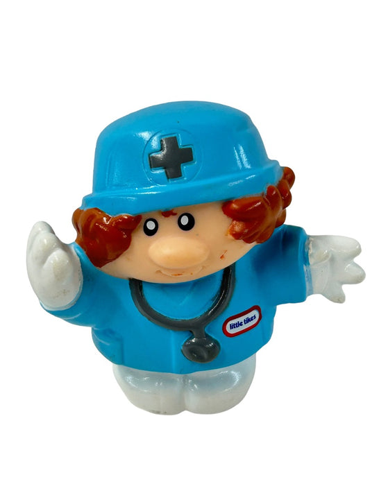 Little Tikes Play Figurine Chunky Doctor Nurse Blue 2.5"