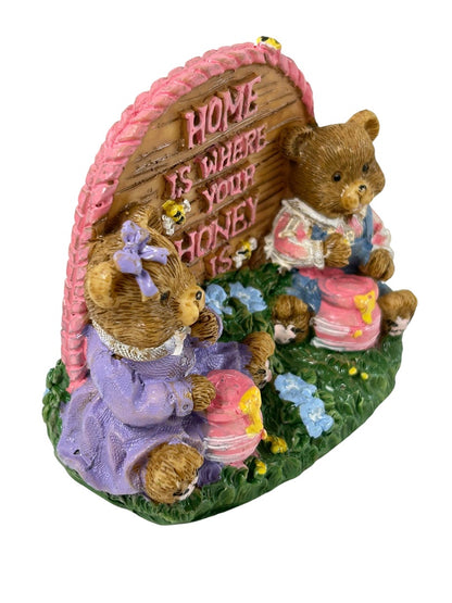 Hermitage Pottery "Home is Where Your Honey Is" Teddy Bear Figurine 1997 KA1105