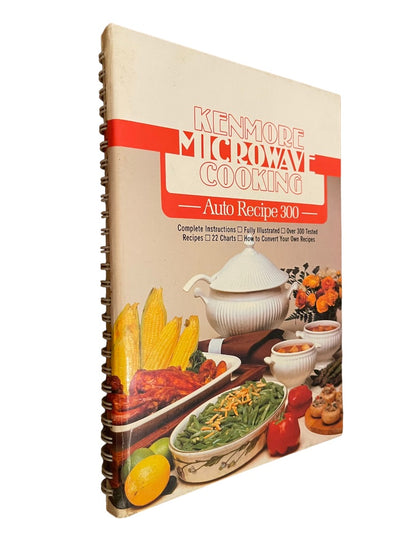 1983 Kenmore Microwave Cooking Auto Recipe 300 Binder Cookbook. AD