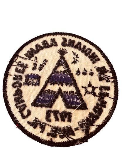 Girl Scout Patch Vintage 1973 Mt. Ephraim Aud Pk Camporee Indians ADAHI 3.2"