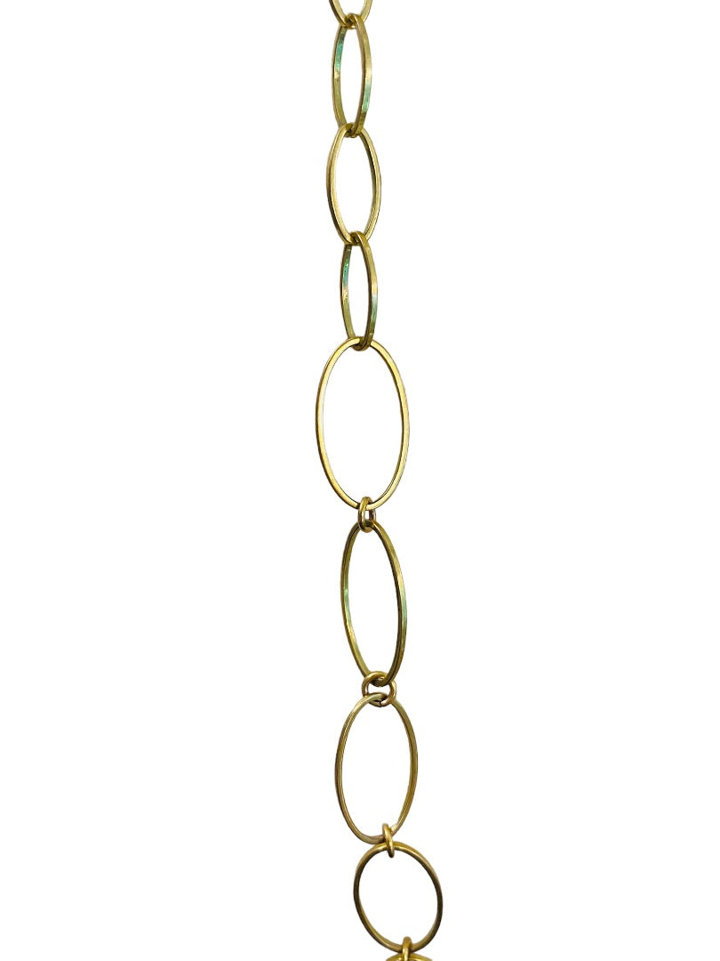 Goldtone Signed Alfani Link Necklace Lightweight Lobster Clasp 44"L