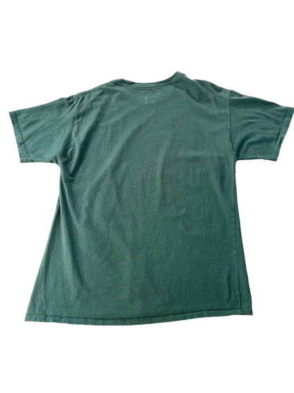 Large Champion Mens Dark Green Short Sleeve Tshirt CrewNeck