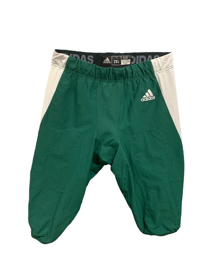 2XL Adidas New Mens Dark Green White Football Pants GG7413