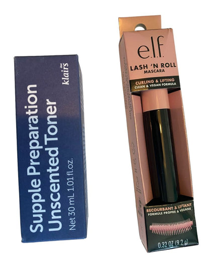 Mixed Lot of Toiletries and Beauty Samples 22 Pc Megababe Smashbox Lancome it Perricone MD Clinique Stila and more - no cosmetic case