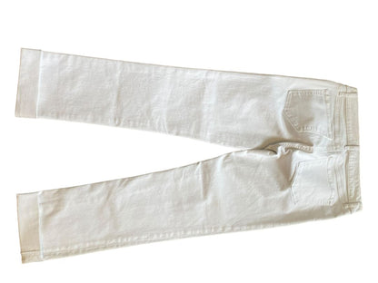 Size 26 (2) LOFT Make Me Loved Modern Straight White Cuffed Jeans