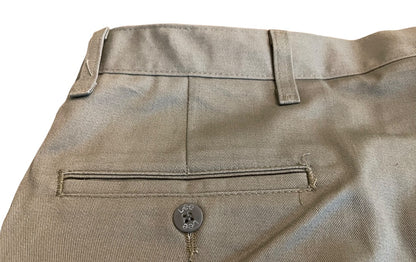 44 x 30 Lee Stain Resistant Khakis Double Pleat New Mens Pants