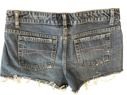 Size 5/6 Aeropostale Junior Womens Shorts Distressed Denim Jean Bootie Short Shorts