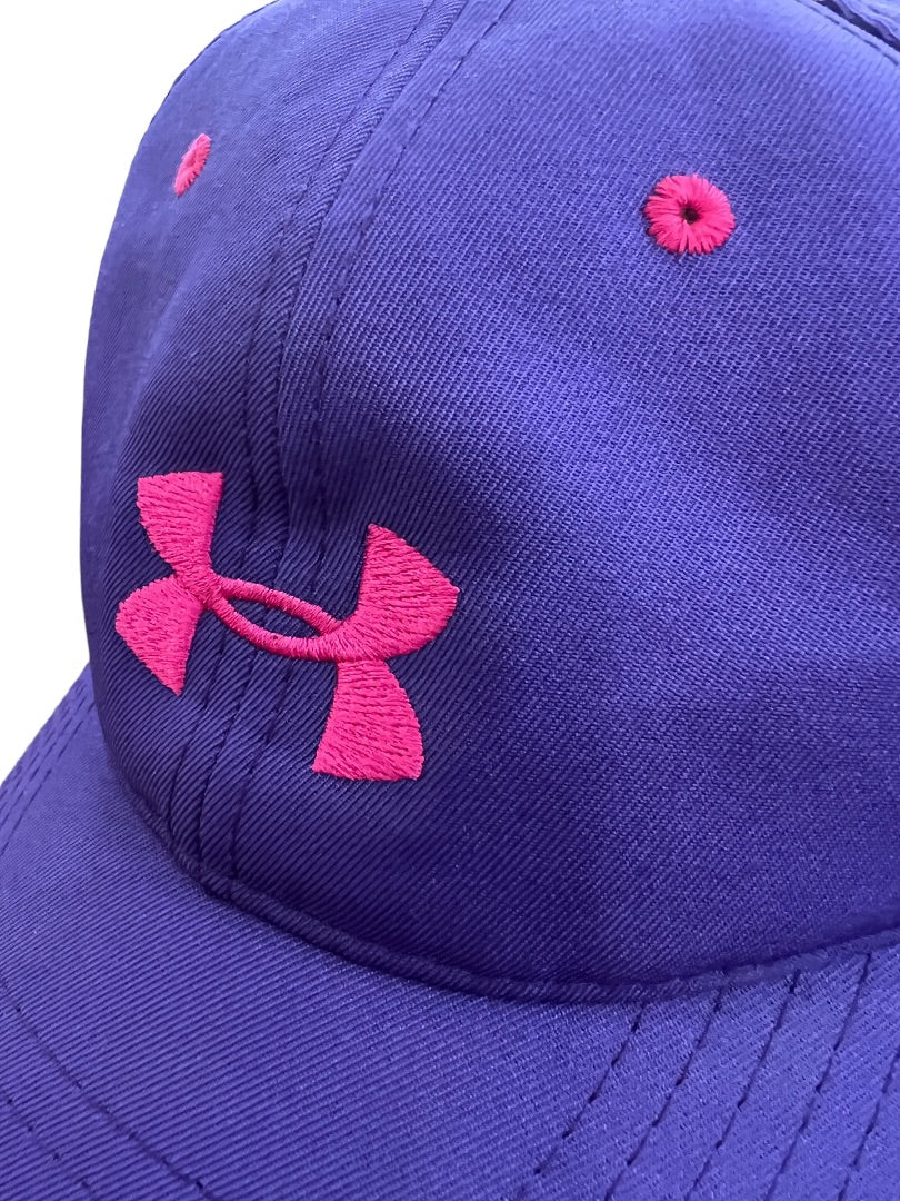 UNDER ARMOUR UA Classic Fit Youth Hat Heatgear Purple Pink EUC Adjustable