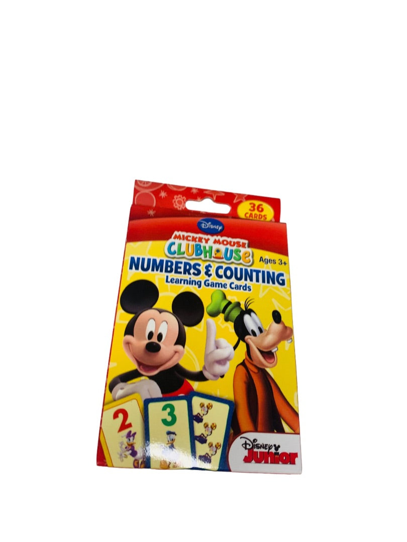 Disney Junior Mickey Mouse Numbers Counting Learning Game Flash Cards 36 cards