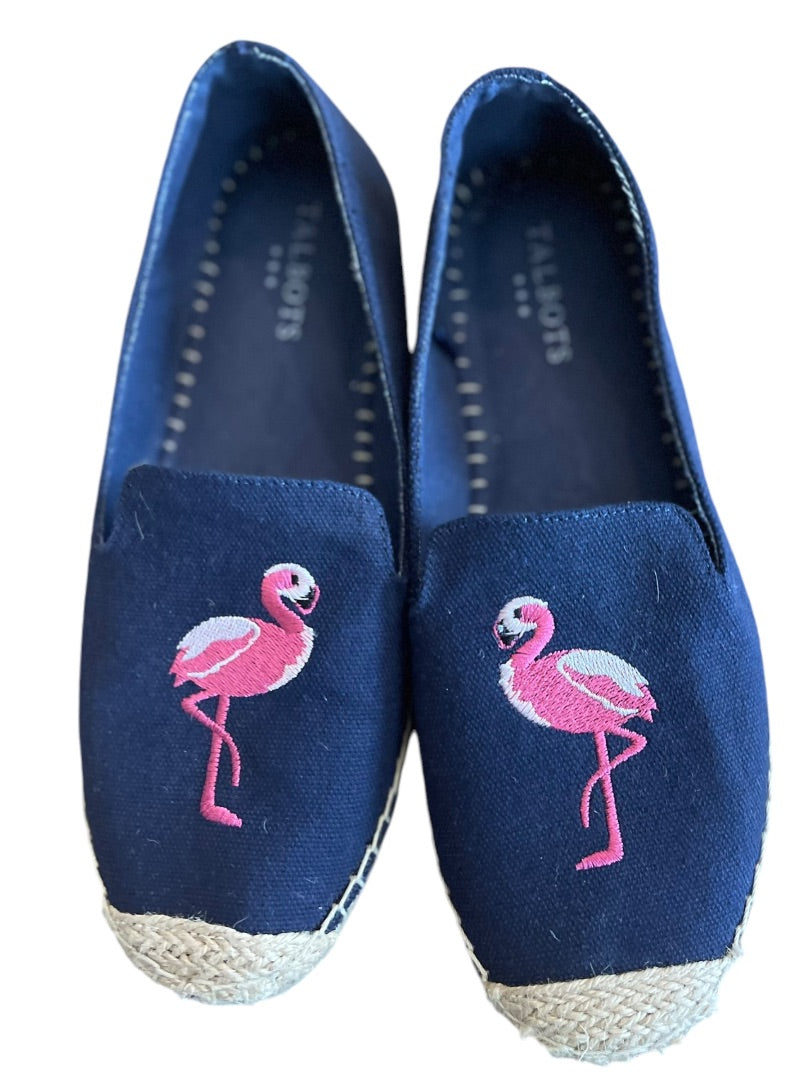 Size 9M Talbots Flamingo Espadrille Womens Flat Slip On Shoes