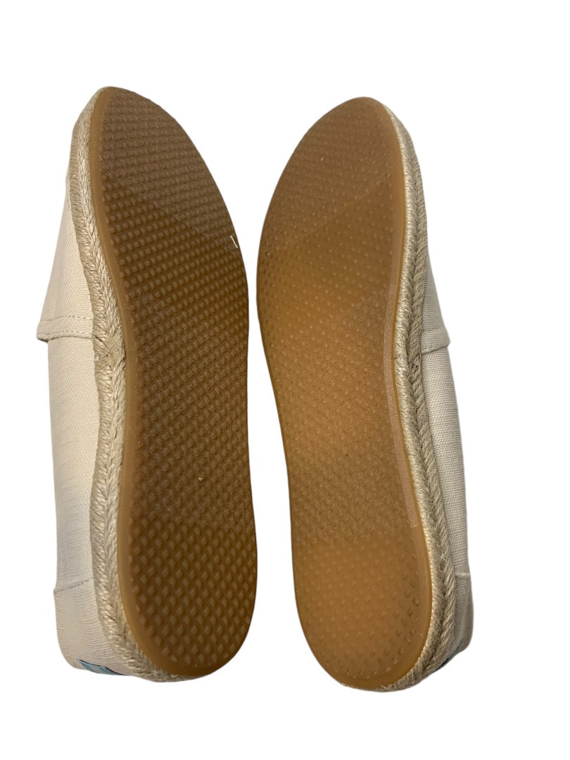 Size 10 TOMS Womens New Shoes Alpargata Rope Natural Recycled Slubby Cotton Woven
