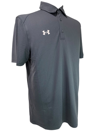 Medium Under Armour Mens New Team Tech Polo Shirt Gray 1370399