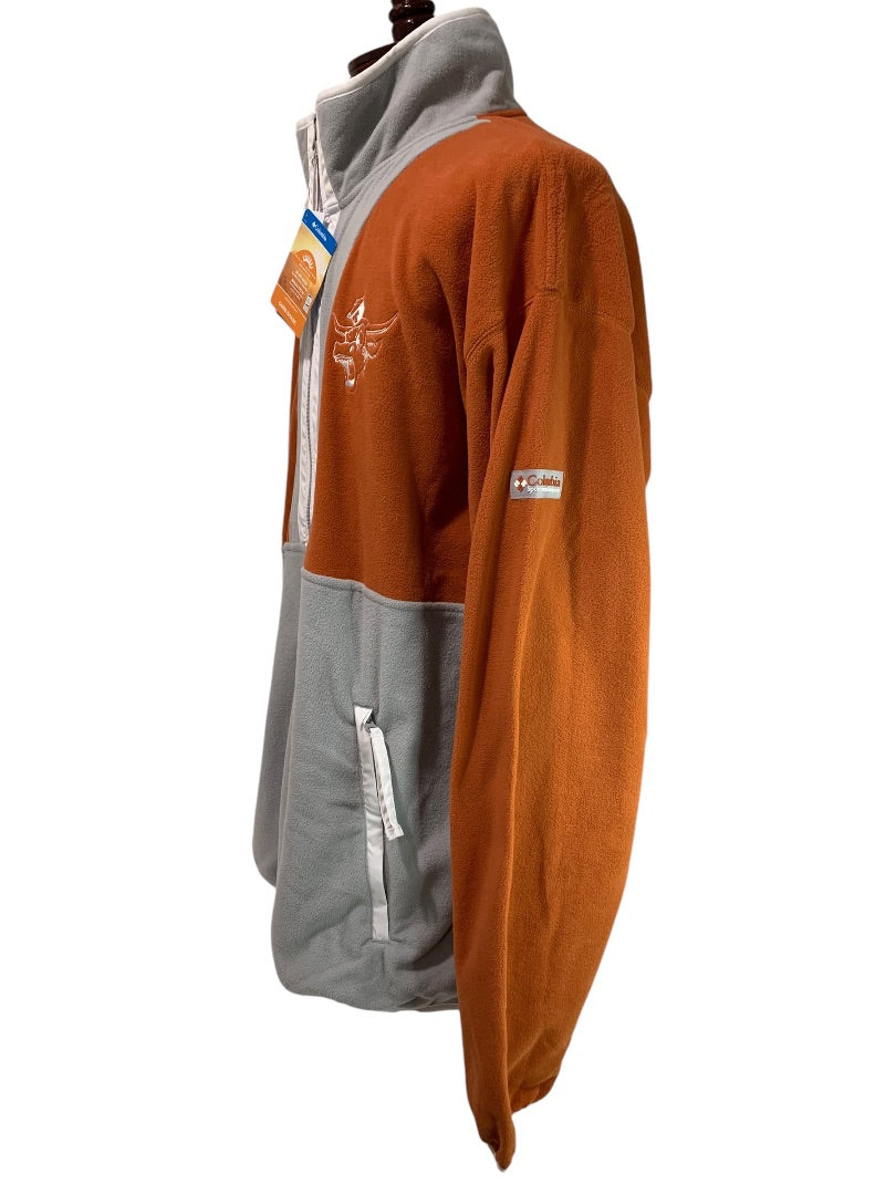 XL Columbia Mens New Texas Longhorns College Lightweight Jacket Full Zip