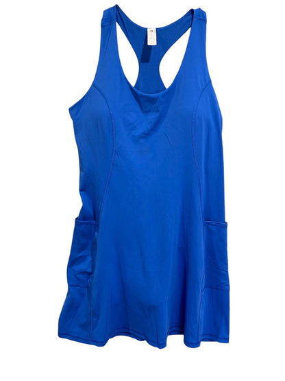 Large 90 Degree by Reflex New Tennis Dress with Body Suit Liner Strong Blue