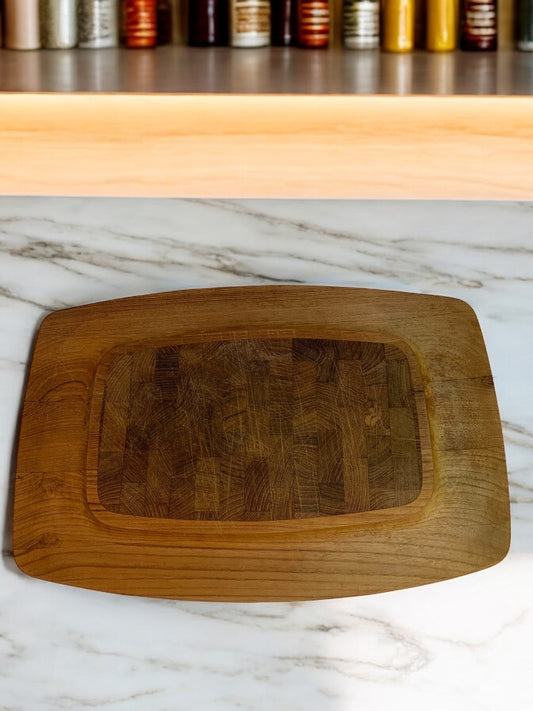 Dansk Jens Quistgaard IHQ Teak Cutting Board 1970s 18 x 12 Inches