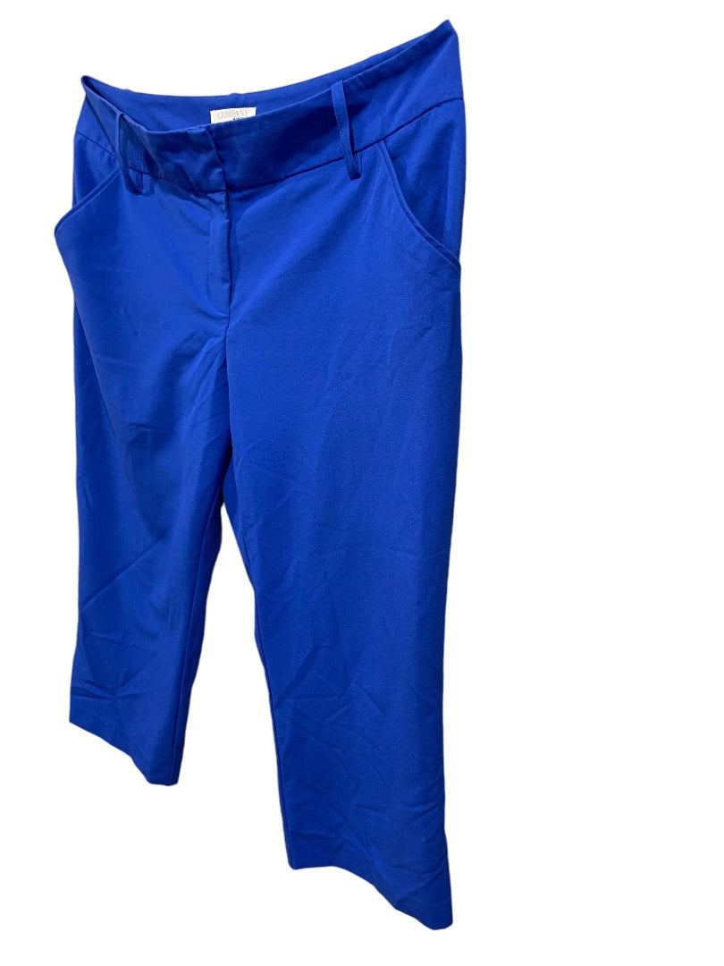 Size 18 Ellen Tracy Company Womens Crop Dress Pants Royal Blue