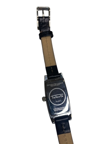 Talbots Womens Wristwatch Silvertone Rectangular Face Working