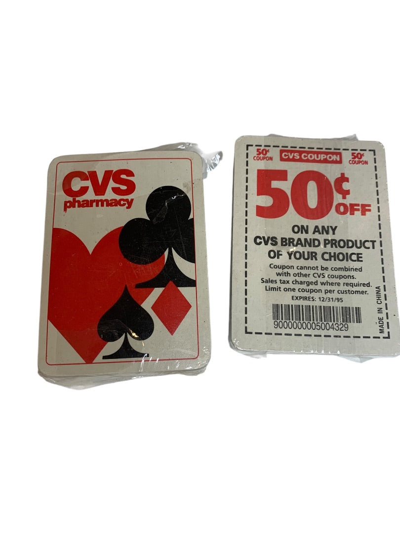 1990s Vintage Sealed CVS Playing Cards Set of 2