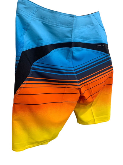 Size 30 O'Neill Mens New Superfreak Striped Board Shorts Striped