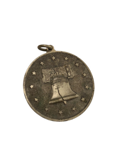 Liberty Bell Coin Pendant Spirit of 76  1.5 Inch Diameter Vintage